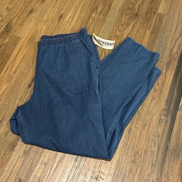 Donnkenny Denim Blue Elastic Waist Pants - Picture 8 of 11